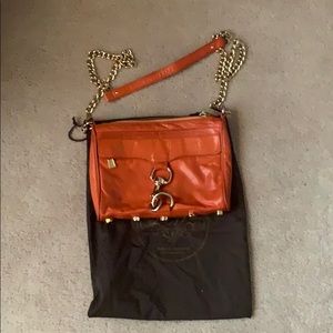 Rebecca Minkoff Mini M.A.C. Crossbody in orange